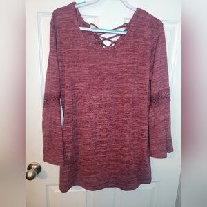 Win Win Xl Cross Bach Tunic Long Sleeve Pullover Cute Boho
